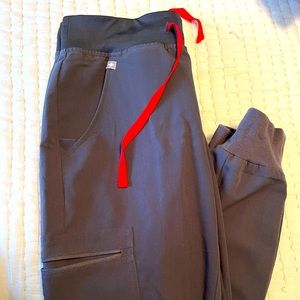 Charcoal grey XS-P FIGS zamora jogger bottoms